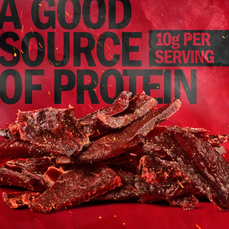 Jack Link's Beef Jerky, Original, Large Jerky Bags - Flavorful Meat Snacks, Great Stocking Stuffers, Ready to Eat Protein Snacks with 10g of Protein per Serving, Made with 100% Beef - 9 Oz (Pack of 2) - Image 4